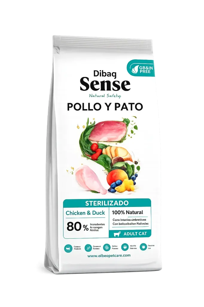 DIBAP GATO ESTERILIZADO (POLLO Y PATO)- alimento balanceado