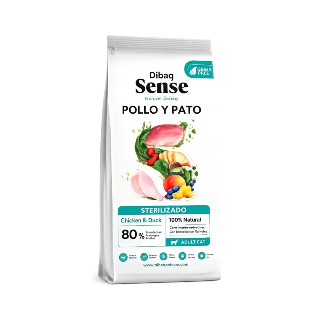 DIBAP GATO ESTERILIZADO (POLLO Y PATO)- alimento balanceado]