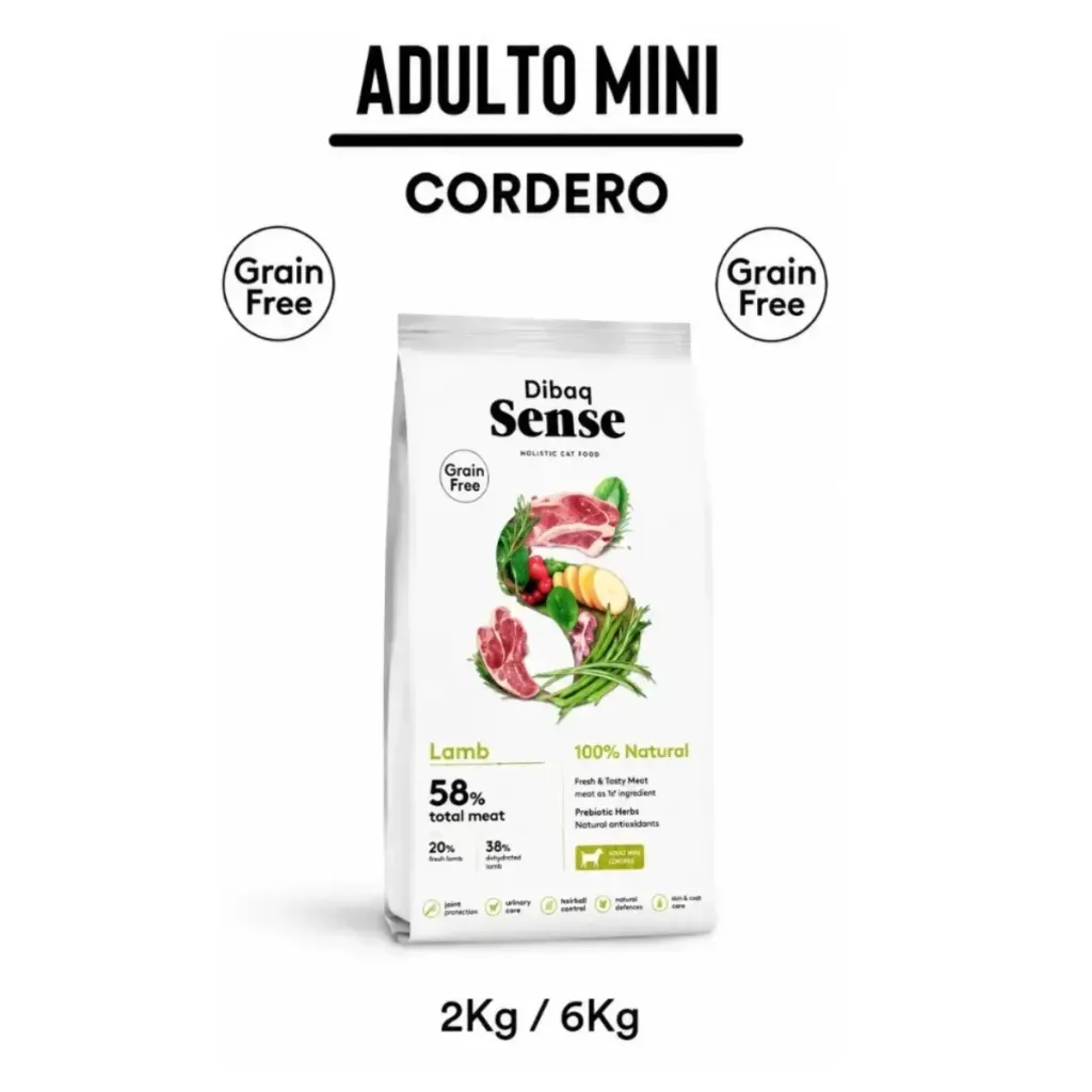 DIBAP PERRO MINI ADULTO (CORDERO) - alimento balanceado